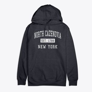North Cazenovia New York Classic Established Premium Cotton Hoodie