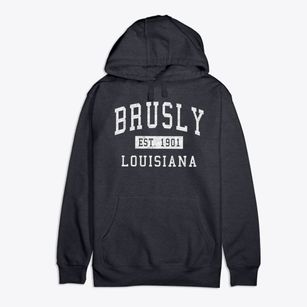 Brusly Louisiana Classic Established Premium Cotton Hoodie