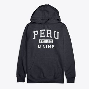 Peru Maine Classic Established Premium Cotton Hoodie
