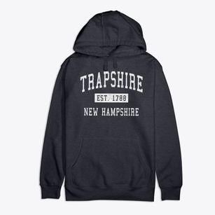 Trapshire New Hampshire Classic Established Premium Cotton Hoodie