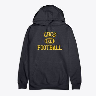Central Baptist Christian School      Cbcs Classic Football Premium Cotton Hoodie