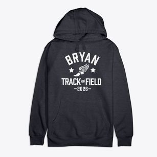 Bryan Junior High School Track and Field Premium Cotton Hoodie