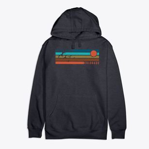 Estes Park Colorado Blissful Sunset Premium Cotton Hoodie