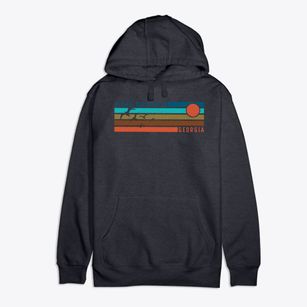 Stone Mountain Georgia Blissful Sunset Premium Cotton Hoodie