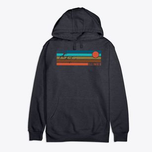 Alpha Illinois Blissful Sunset Premium Cotton Hoodie
