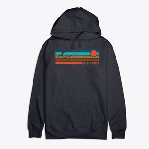 Redwood City California Blissful Sunset Premium Cotton Hoodie