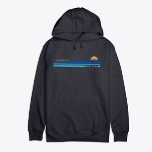 Cambridge New York Water View Premium Cotton Hoodie