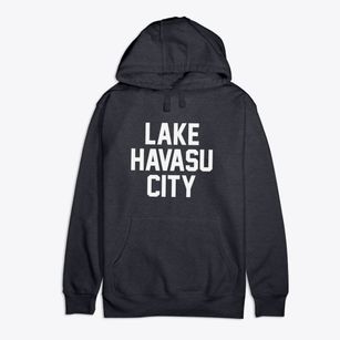Lake Havasu City Arizona Classic Block Premium Cotton Hoodie