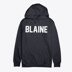 Blaine Maine Classic Block Premium Cotton Hoodie