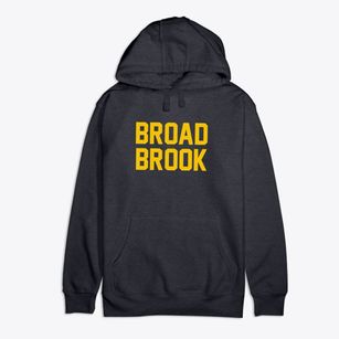 Broad Brook Connecticut Classic Block Premium Cotton Hoodie