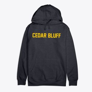 Cedar Bluff Alabama Classic Block Premium Cotton Hoodie