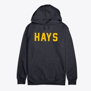 Hays Kansas Classic Block Premium Cotton Hoodie