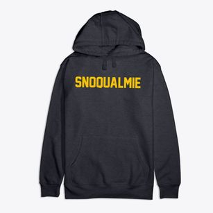 Snoqualmie Washington Classic Block Premium Cotton Hoodie