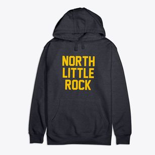 North Little Rock Arkansas Classic Block Premium Cotton Hoodie