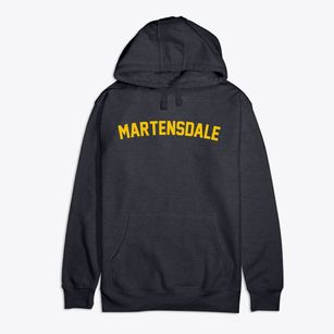 Martensdale Iowa Classic Curve Premium Cotton Hoodie