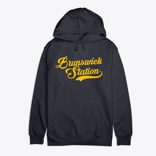 Brunswick Station Maine Vintage Team Premium Cotton Hoodie