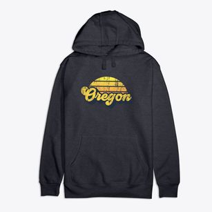 Oregon Ohio Sublime Sunset Premium Cotton Hoodie