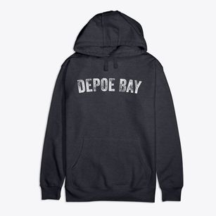 Depoe Bay Oregon Timeless Retro Premium Cotton Hoodie