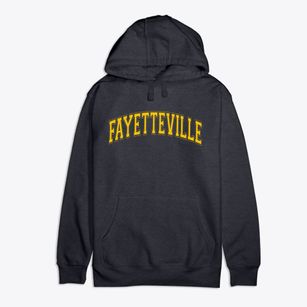Fayetteville Arkansas Varsity Premium Cotton Hoodie