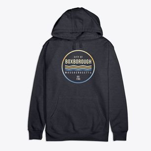 Boxborough Massachusetts Color Fade Premium Cotton Hoodie