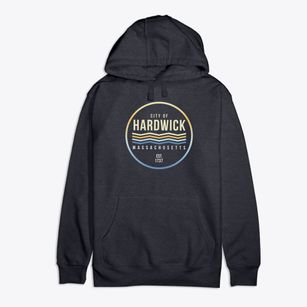Hardwick Massachusetts Color Fade Premium Cotton Hoodie