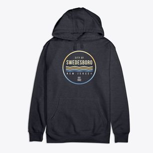 Swedesboro New Jersey Color Fade Premium Cotton Hoodie