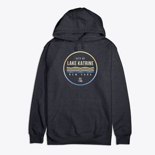Lake Katrine New York Color Fade Premium Cotton Hoodie