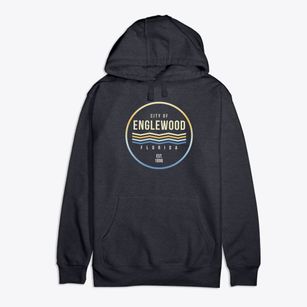 Englewood Florida Color Fade Premium Cotton Hoodie