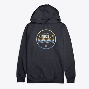 Kingston Massachusetts Color Fade Premium Cotton Hoodie