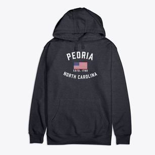 Peoria North Carolina Patriot Premium Cotton Hoodie