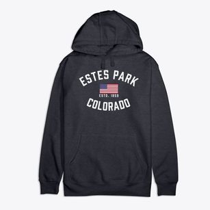 Estes Park Colorado Patriot Premium Cotton Hoodie