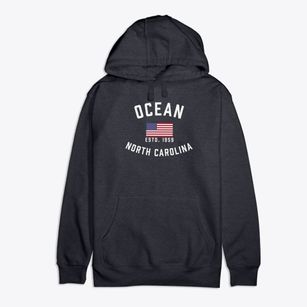 Ocean North Carolina Patriot Premium Cotton Hoodie