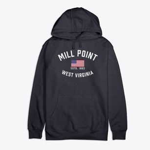 Mill Point West Virginia Patriot Premium Cotton Hoodie