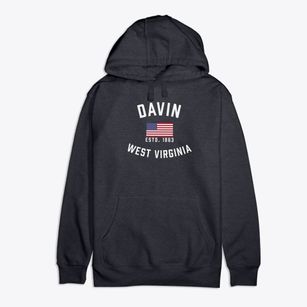 Davin West Virginia Patriot Premium Cotton Hoodie