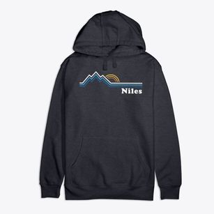 Niles Kansas Mountain View Premium Cotton Hoodie