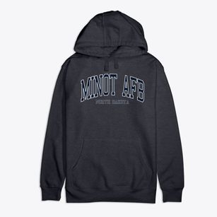 Minot Afb North Dakota Traditional Premium Cotton Hoodie