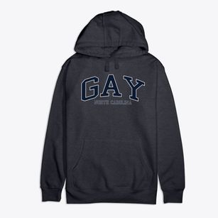 Gay North Carolina Traditional Premium Cotton Hoodie
