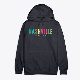 Nashville North Carolina Color Pop Premium Cotton Hoodie