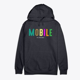 Mobile Alabama Color Pop Premium Cotton Hoodie