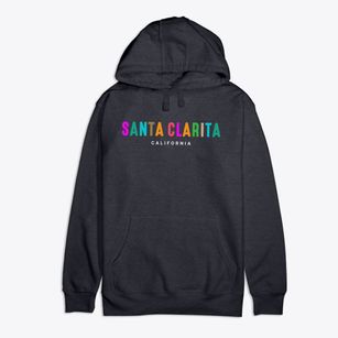 Santa Clarita California Color Pop Premium Cotton Hoodie
