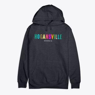 Hogansville Georgia Color Pop Premium Cotton Hoodie