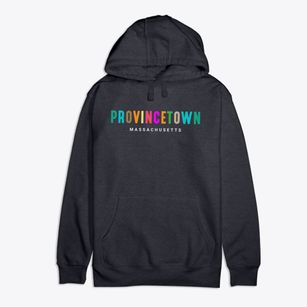 Provincetown Massachusetts Color Pop Premium Cotton Hoodie