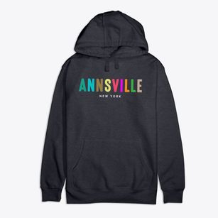 Annsville New York Color Pop Premium Cotton Hoodie