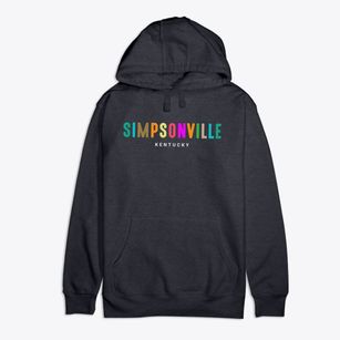 Simpsonville Kentucky Color Pop Premium Cotton Hoodie