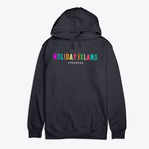 Holiday Island Arkansas Color Pop Premium Cotton Hoodie