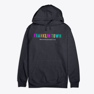 Franklin Town Massachusetts Color Pop Premium Cotton Hoodie