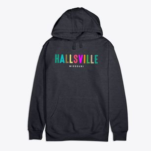 Hallsville Missouri Color Pop Premium Cotton Hoodie