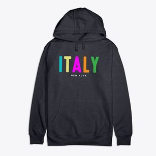 Italy New York Color Pop Premium Cotton Hoodie