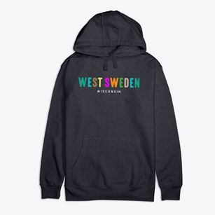 West Sweden Wisconsin Color Pop Premium Cotton Hoodie