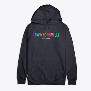 Crawfordville Georgia Color Pop Premium Cotton Hoodie